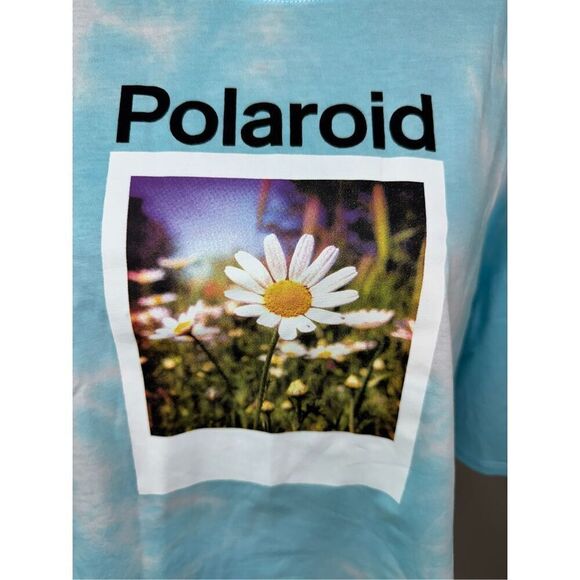 NWT Polaroid Forever 21 Tie Dye Plus Size Cropped Short Sleeve Tee Size 1X - Picture 2 of 6
